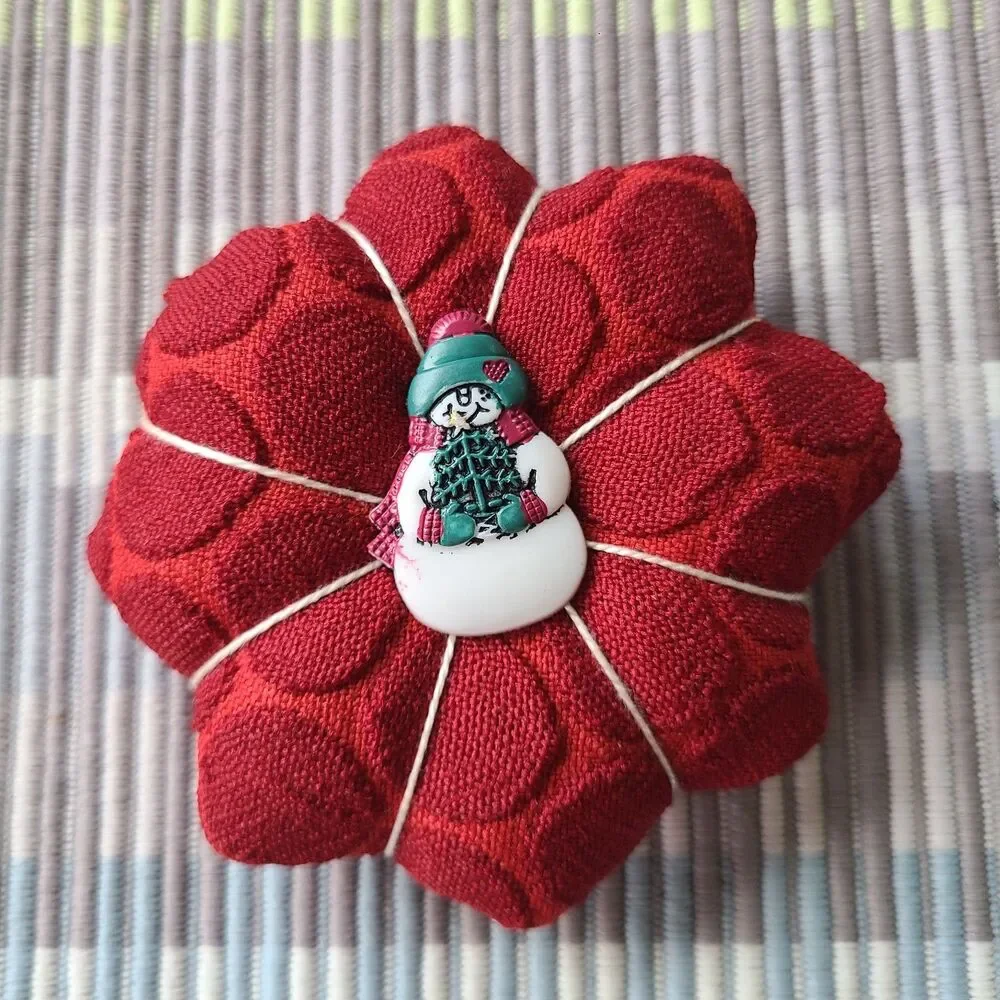 Handmade Holiday Mini Bloom Pillows - Miniature Holiday Charm Decor